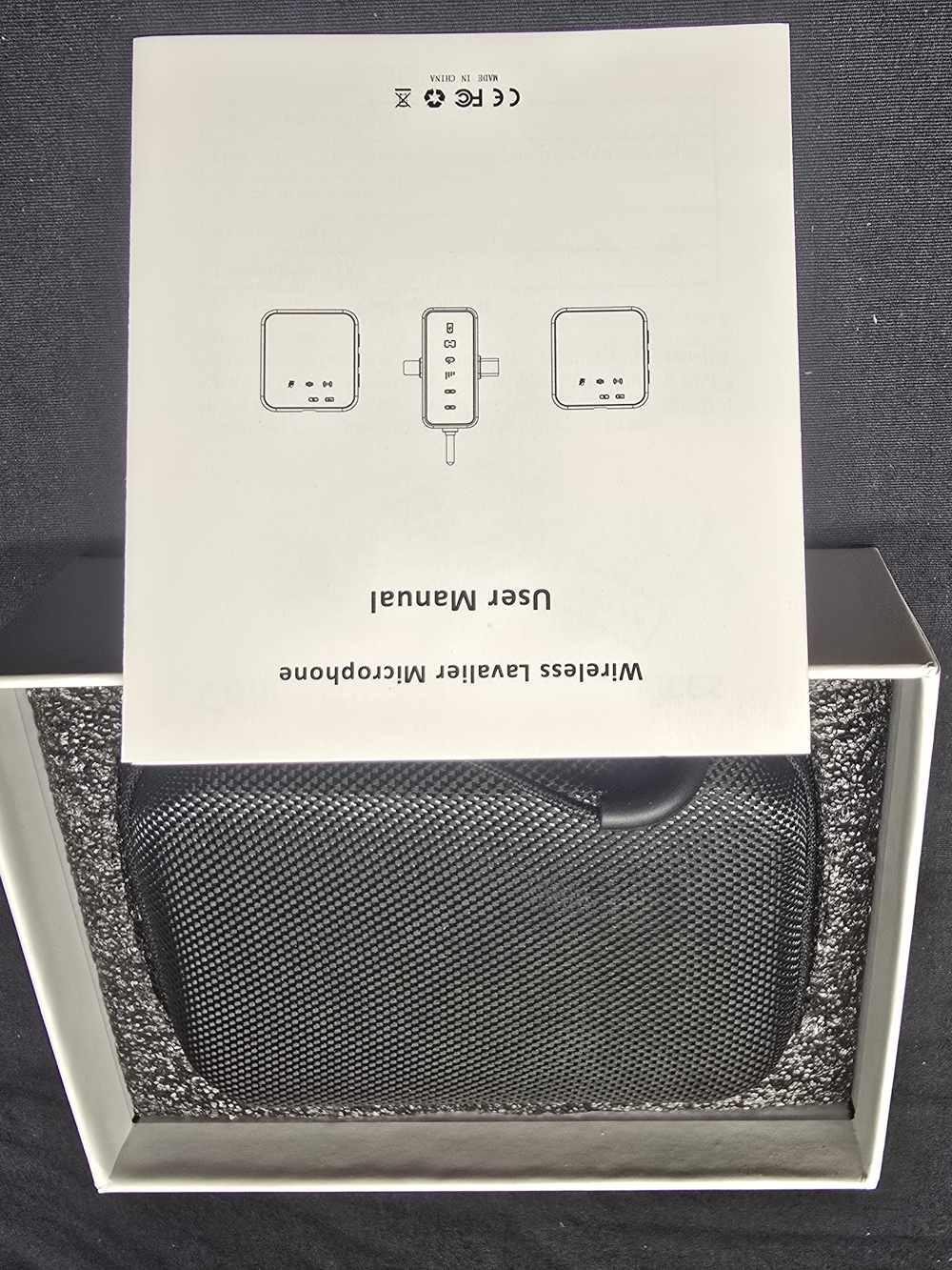 PORQRP Mini Mic Wireless Lavalier Microphone - Black - Picture 4 of 5